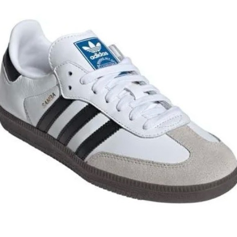 Adidas Samba White and Black Sneakers Classic Design